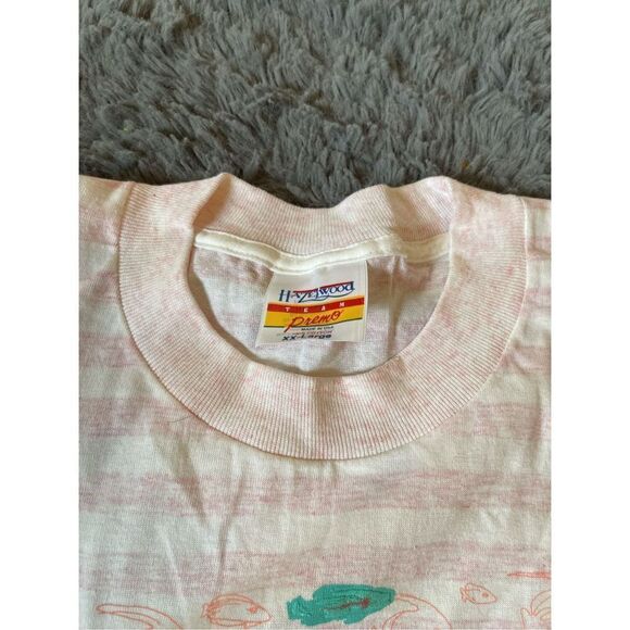 Vintage‎ San Diego striped fish underwater theme t shirt xxl - Picture 6 of 7